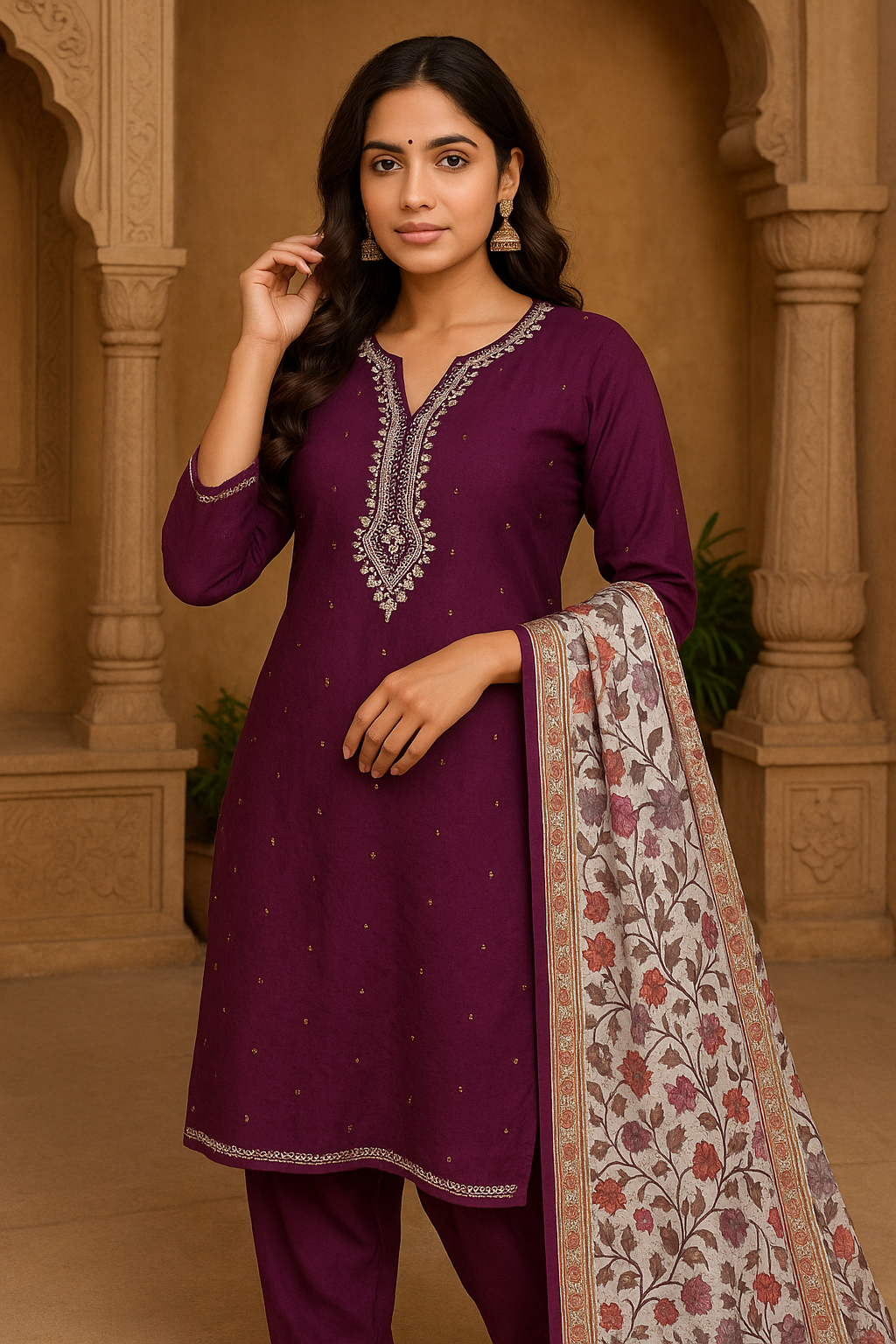 Kurti set with Dupatta