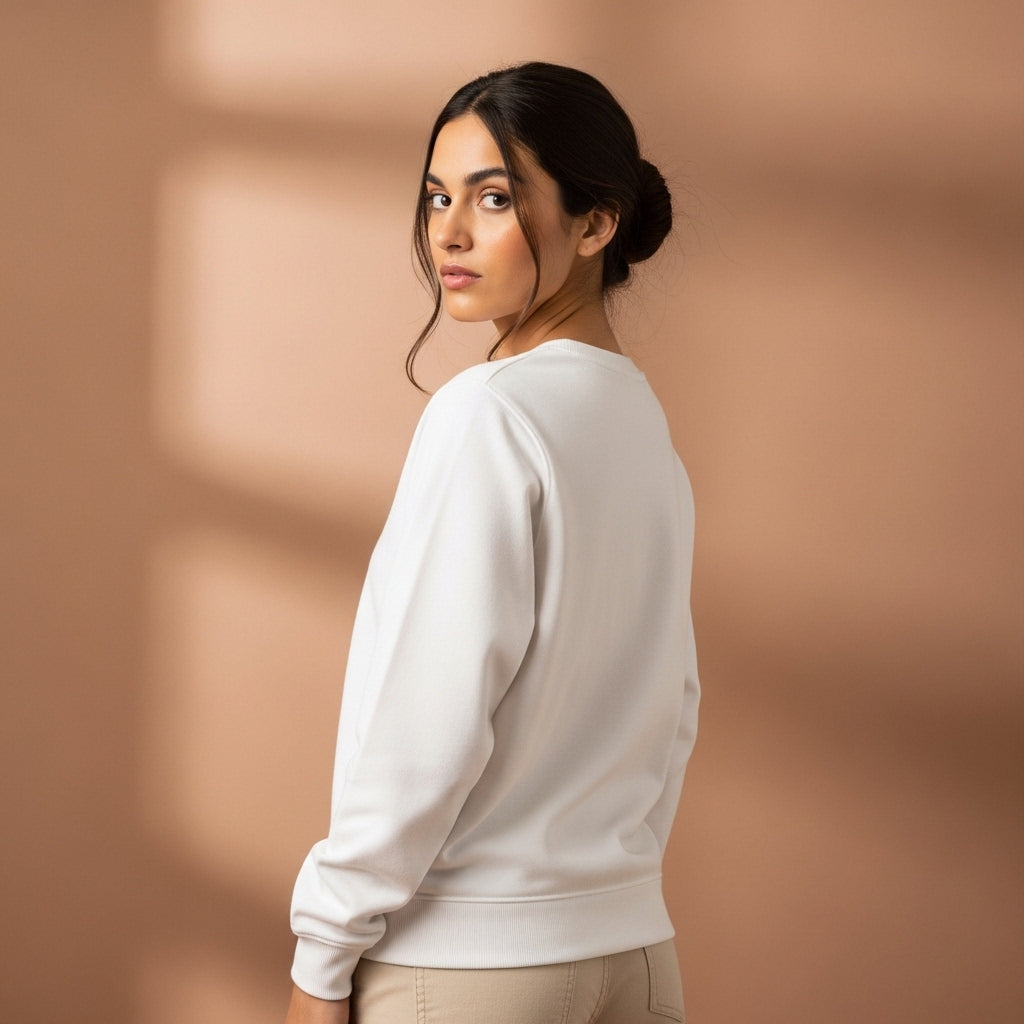White sweatshirt