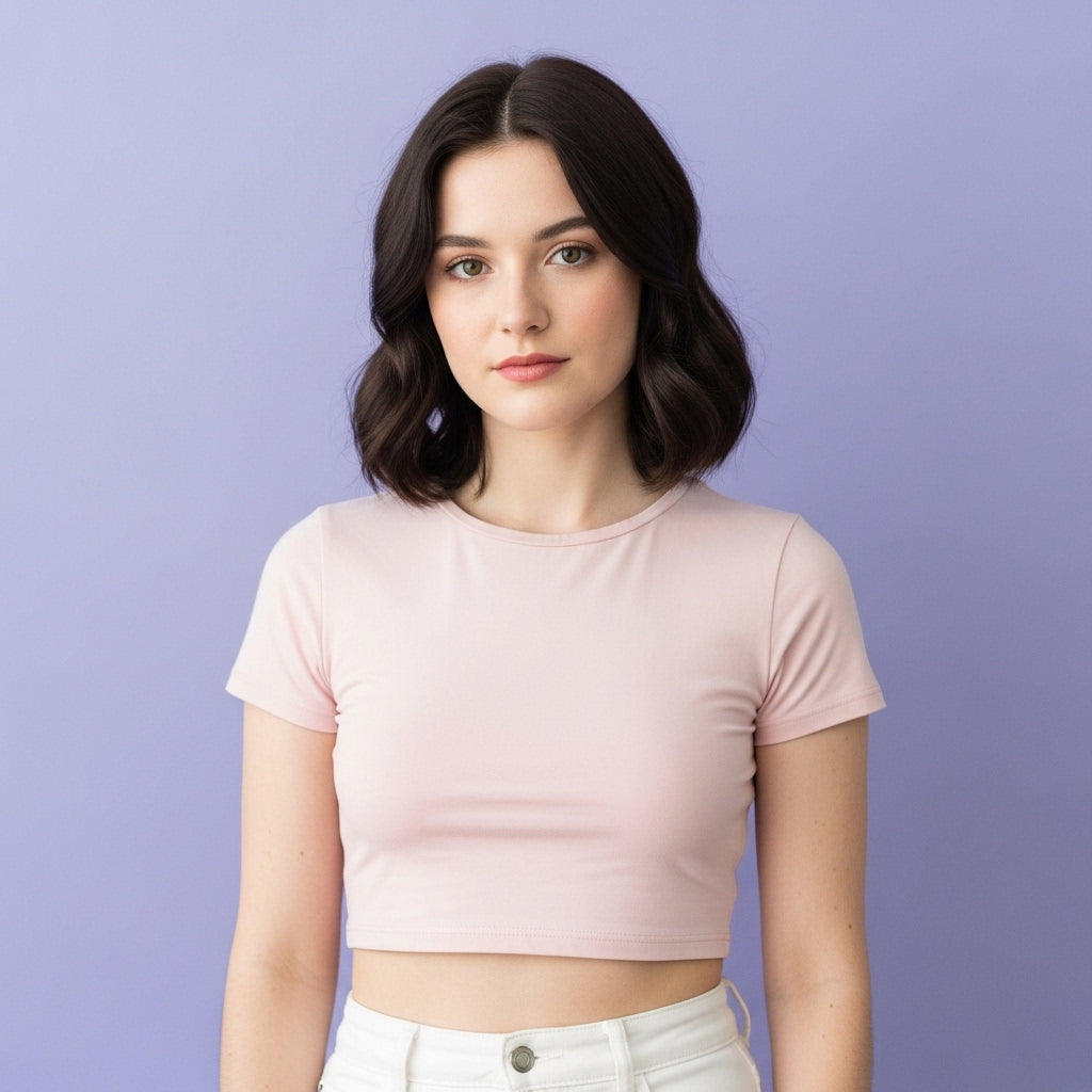 Light Pink Crop Top