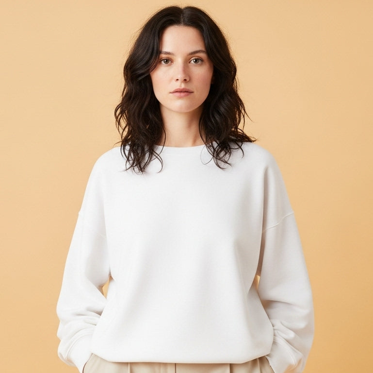 White Oversized sweatshirt