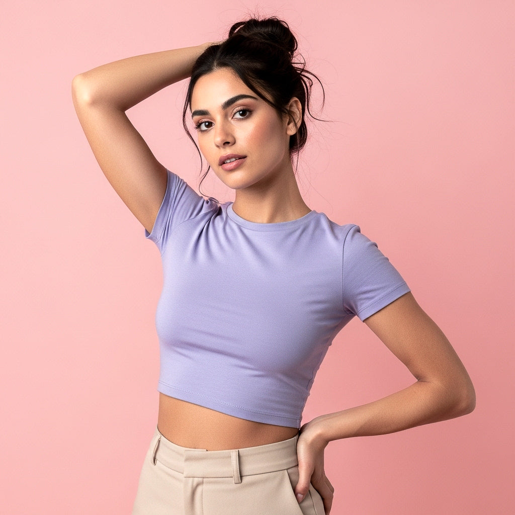 Lavender Crop Top