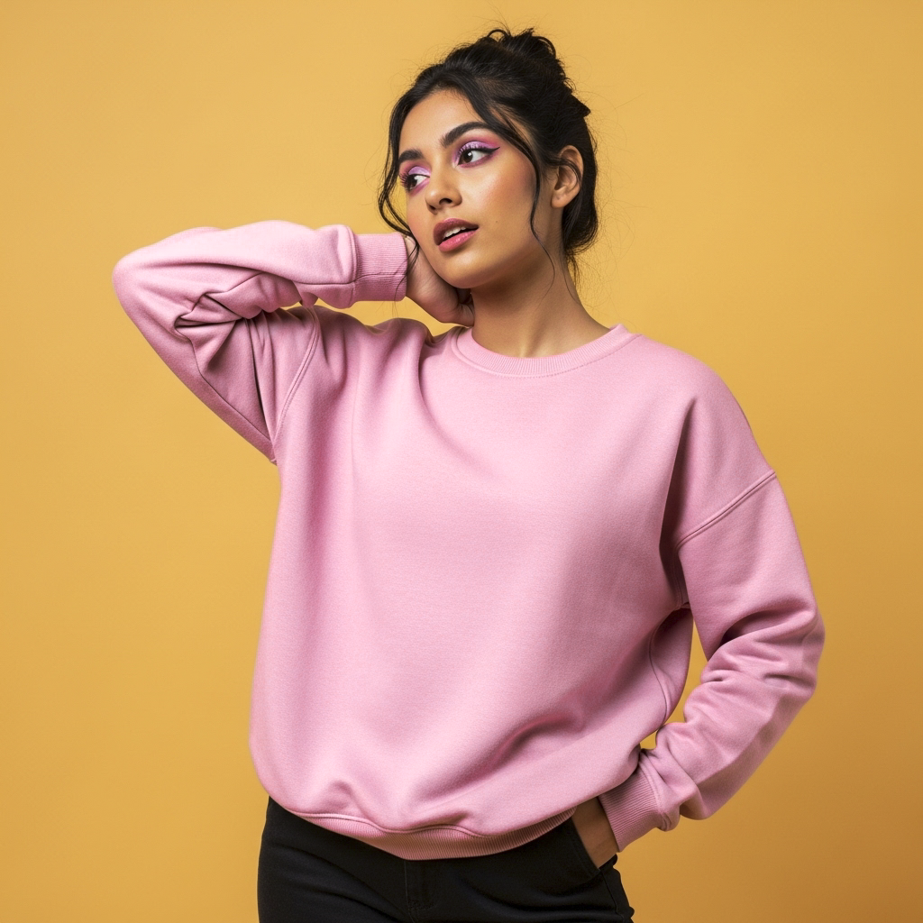 Light pink Oversized sweatshirt