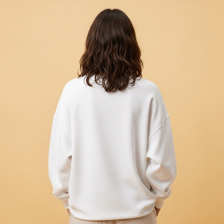 White Oversized sweatshirt