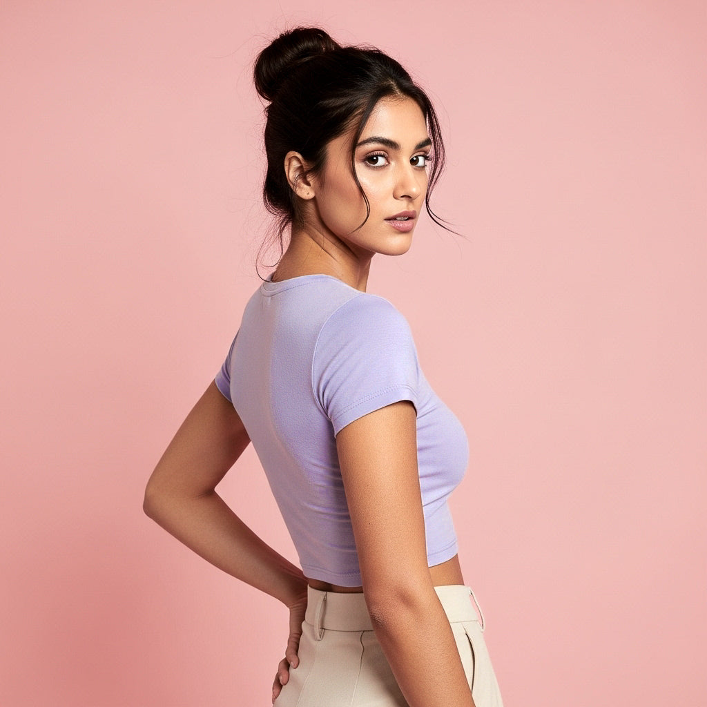 Lavender Crop Top