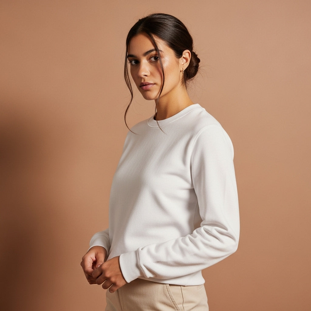 White sweatshirt