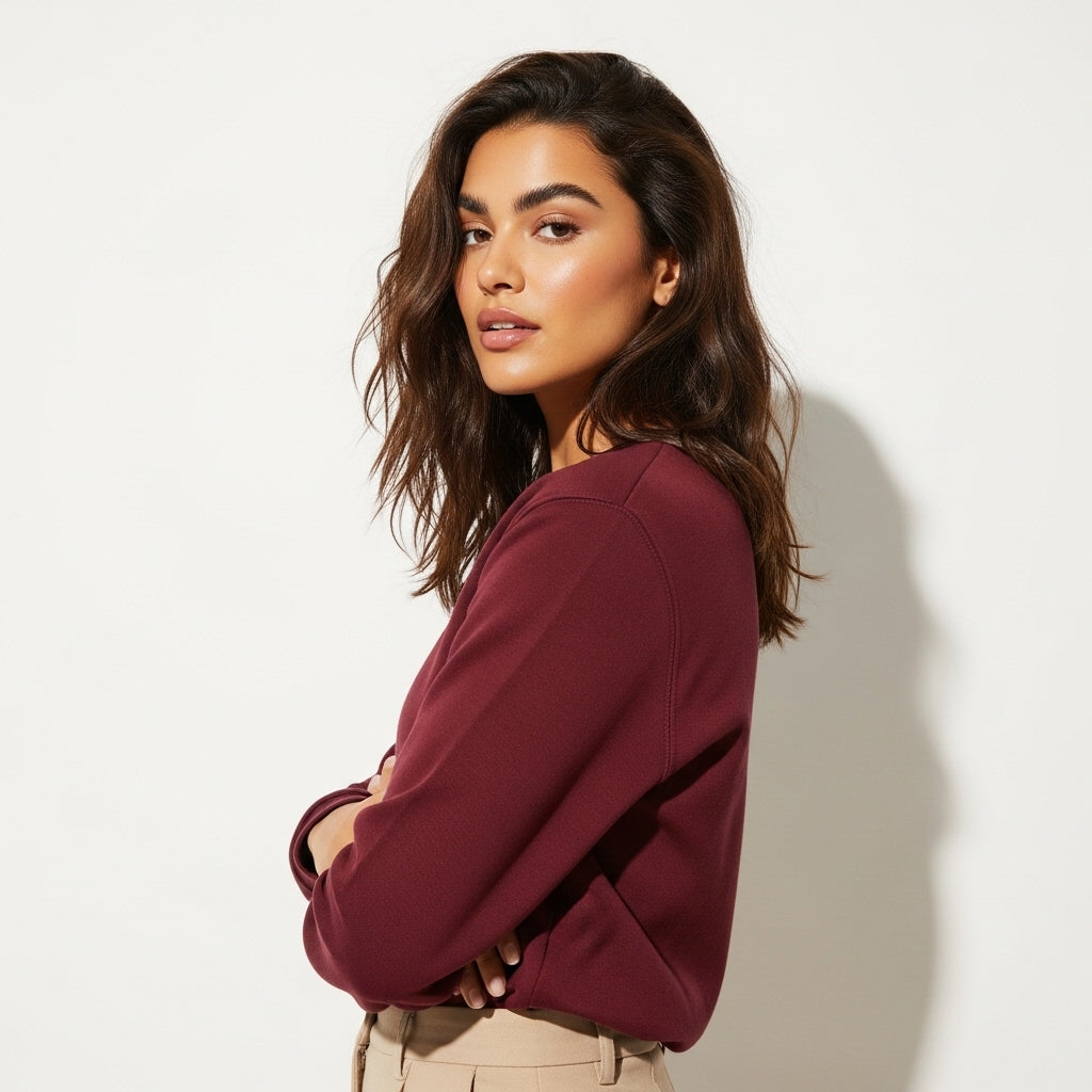 Maroon sweatshirt