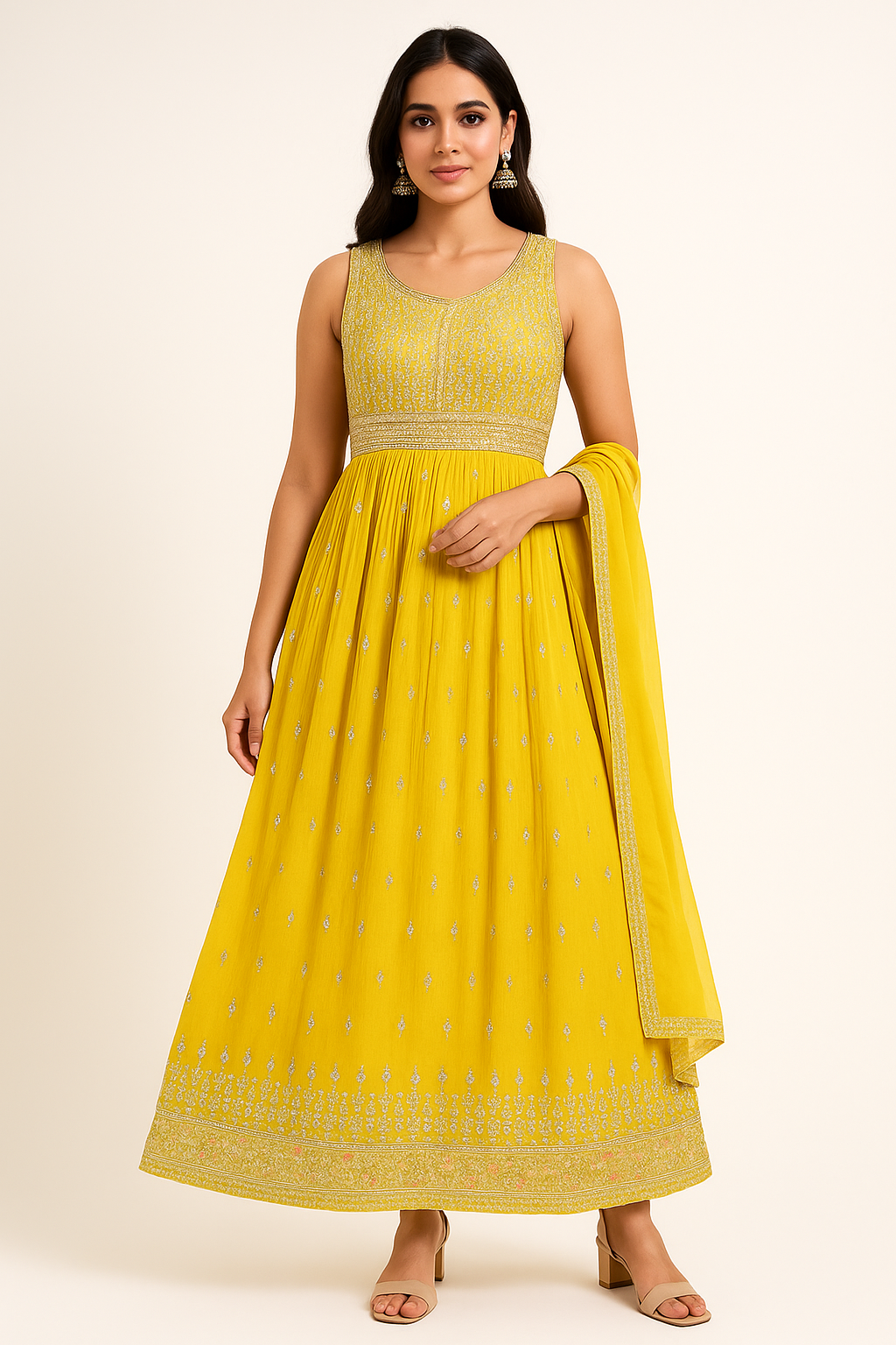 Anarkali Dress with Dupatta