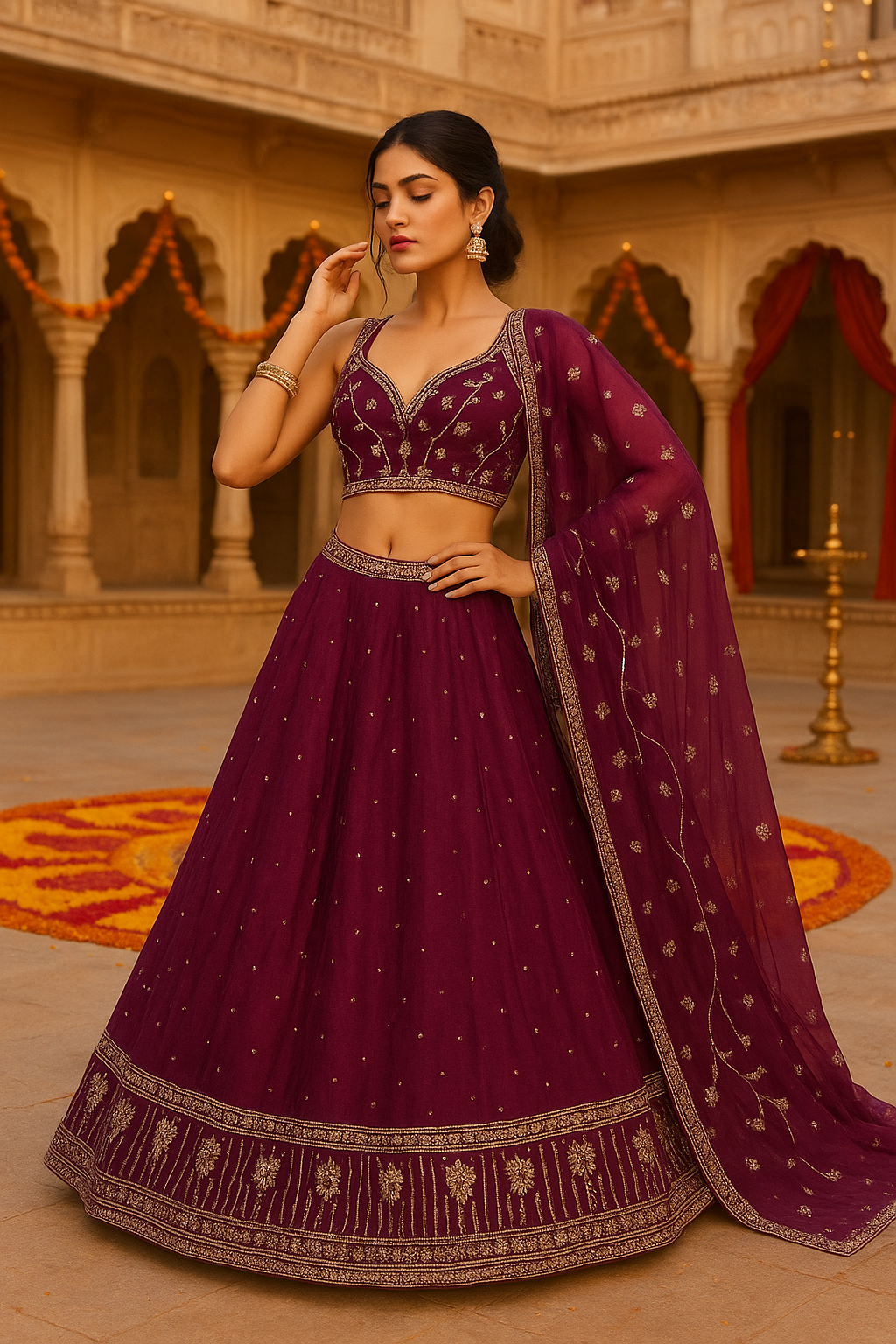 Anarkali dress with Dupatta