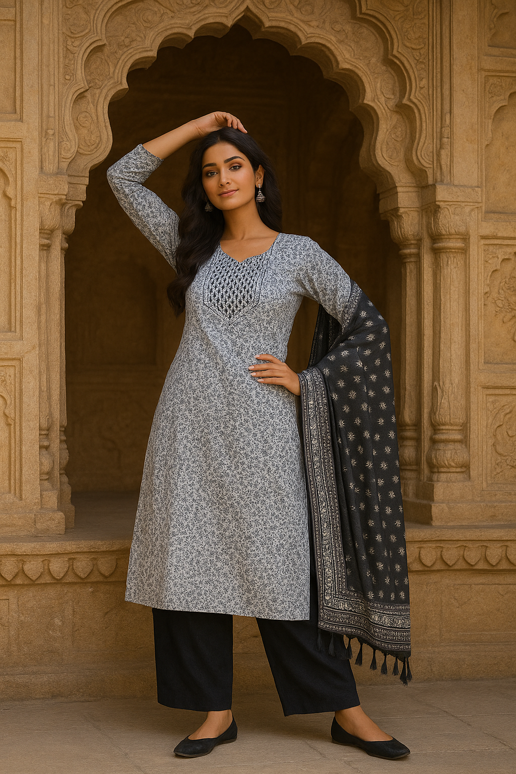 Kurti set with Dupatta