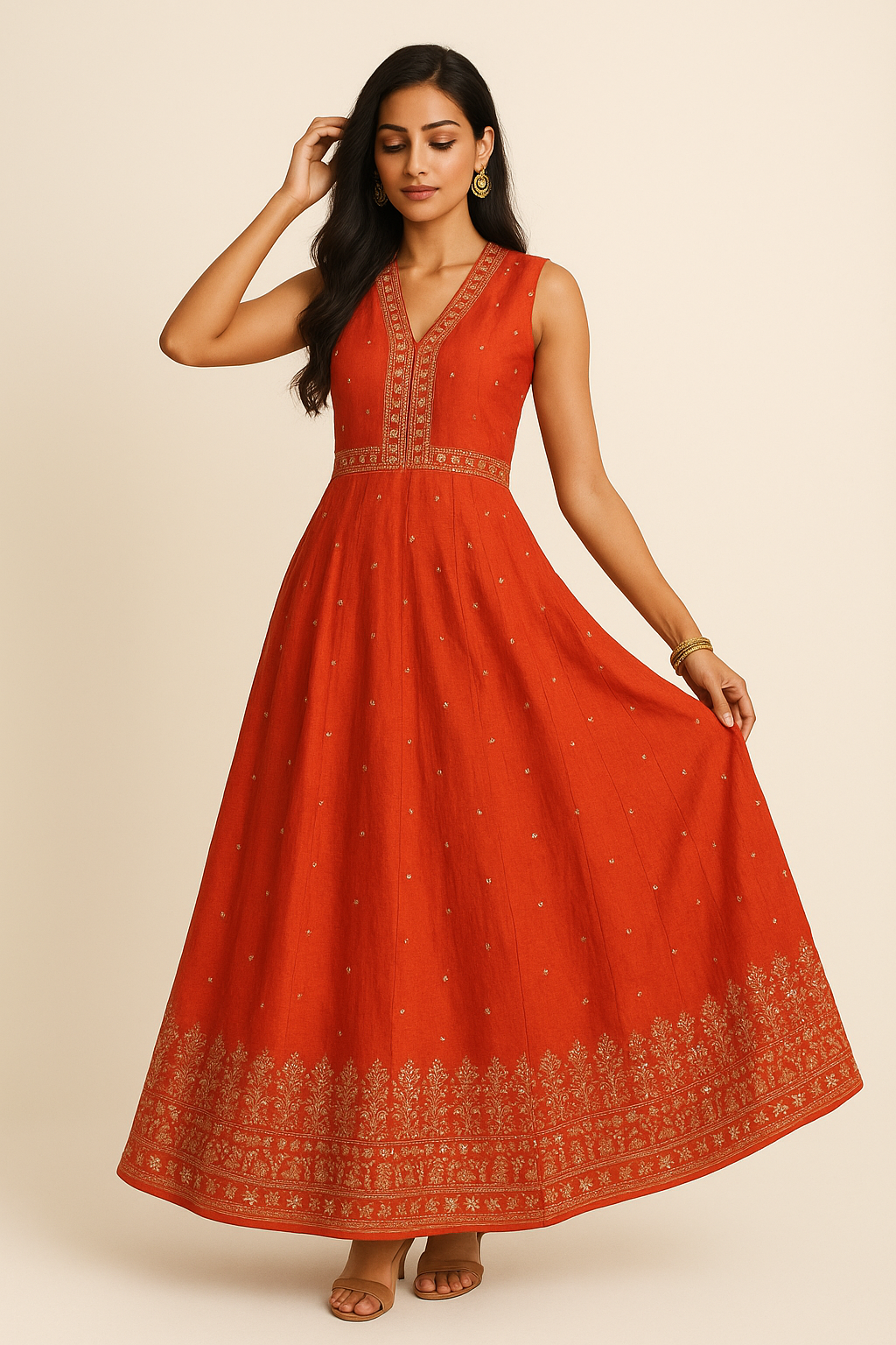 Anarkali Dress With Dupatta