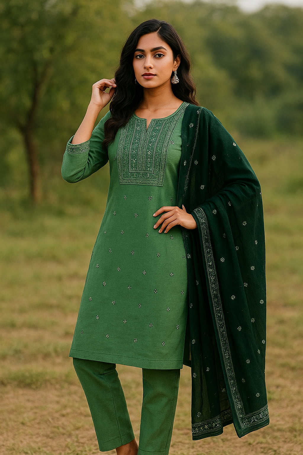 Kurti set with Dupatta