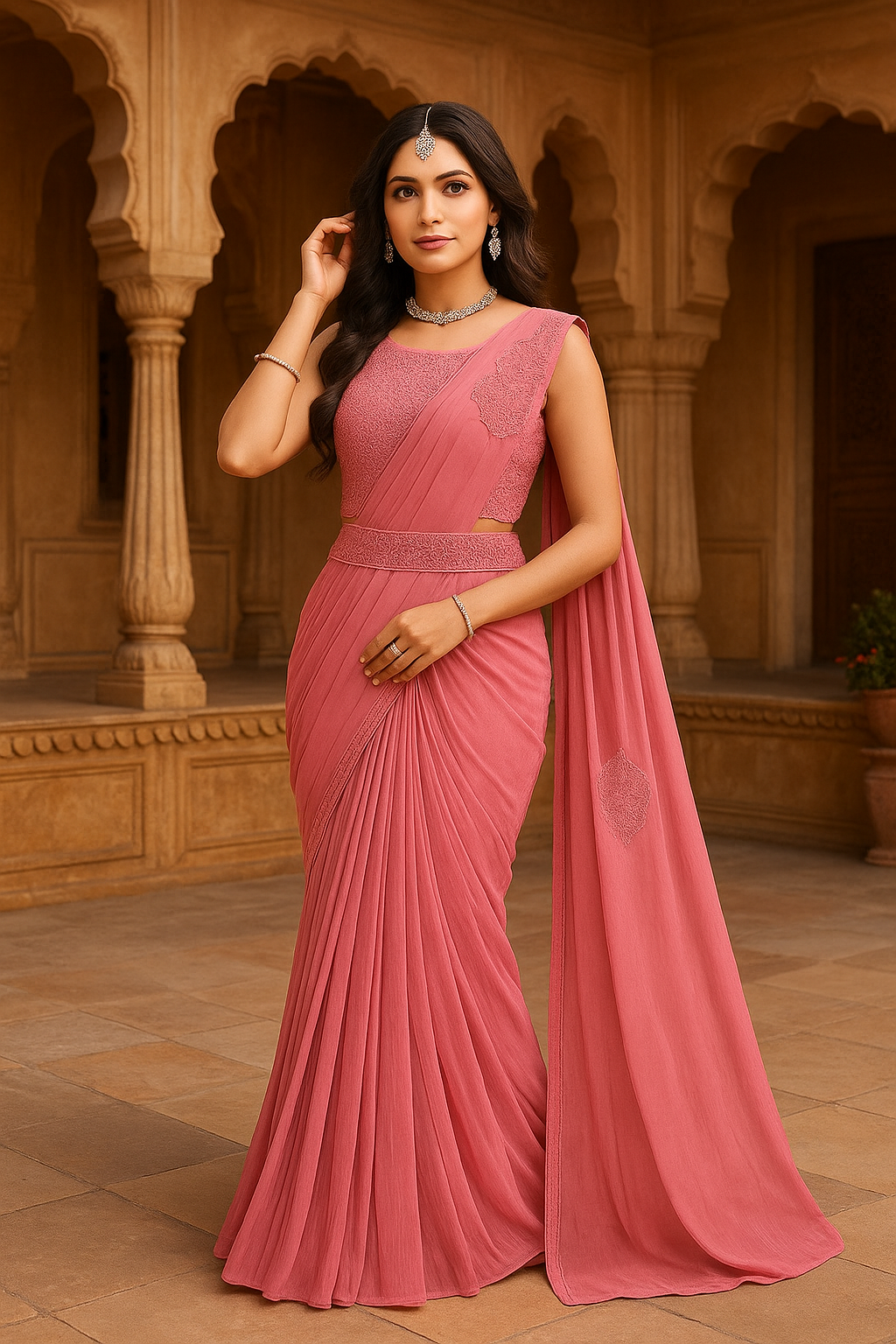 Anarkali dress with Dupatta