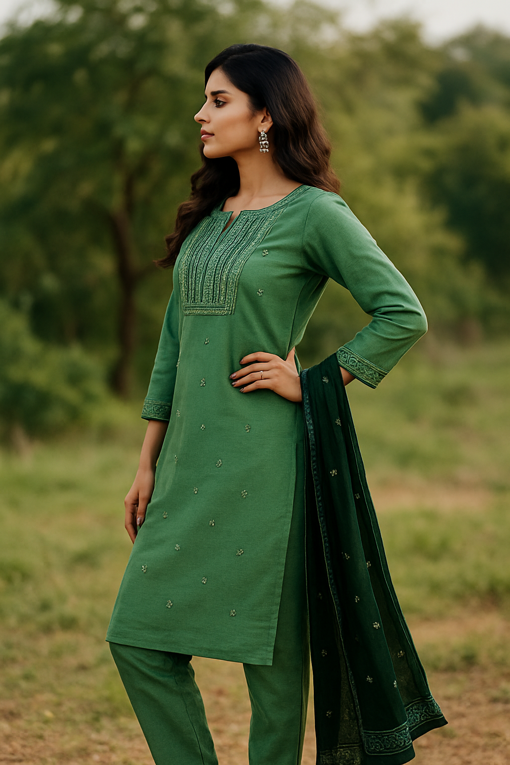 Kurti set with Dupatta