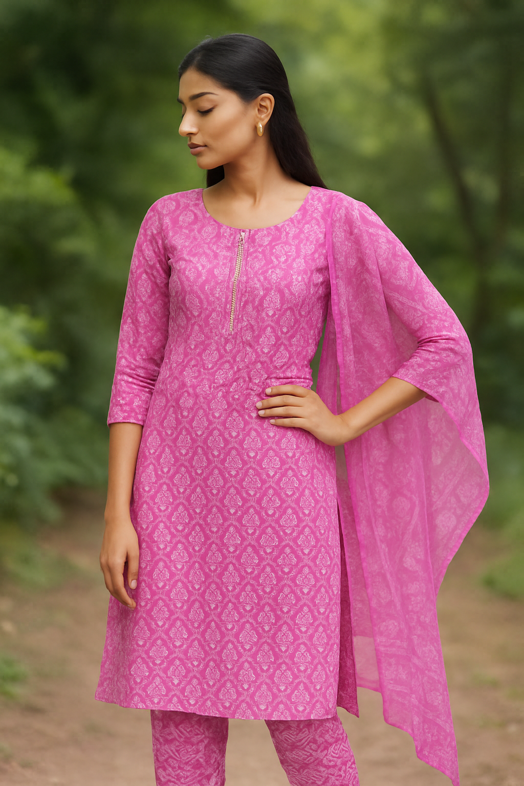 Kurti set with Dupatta
