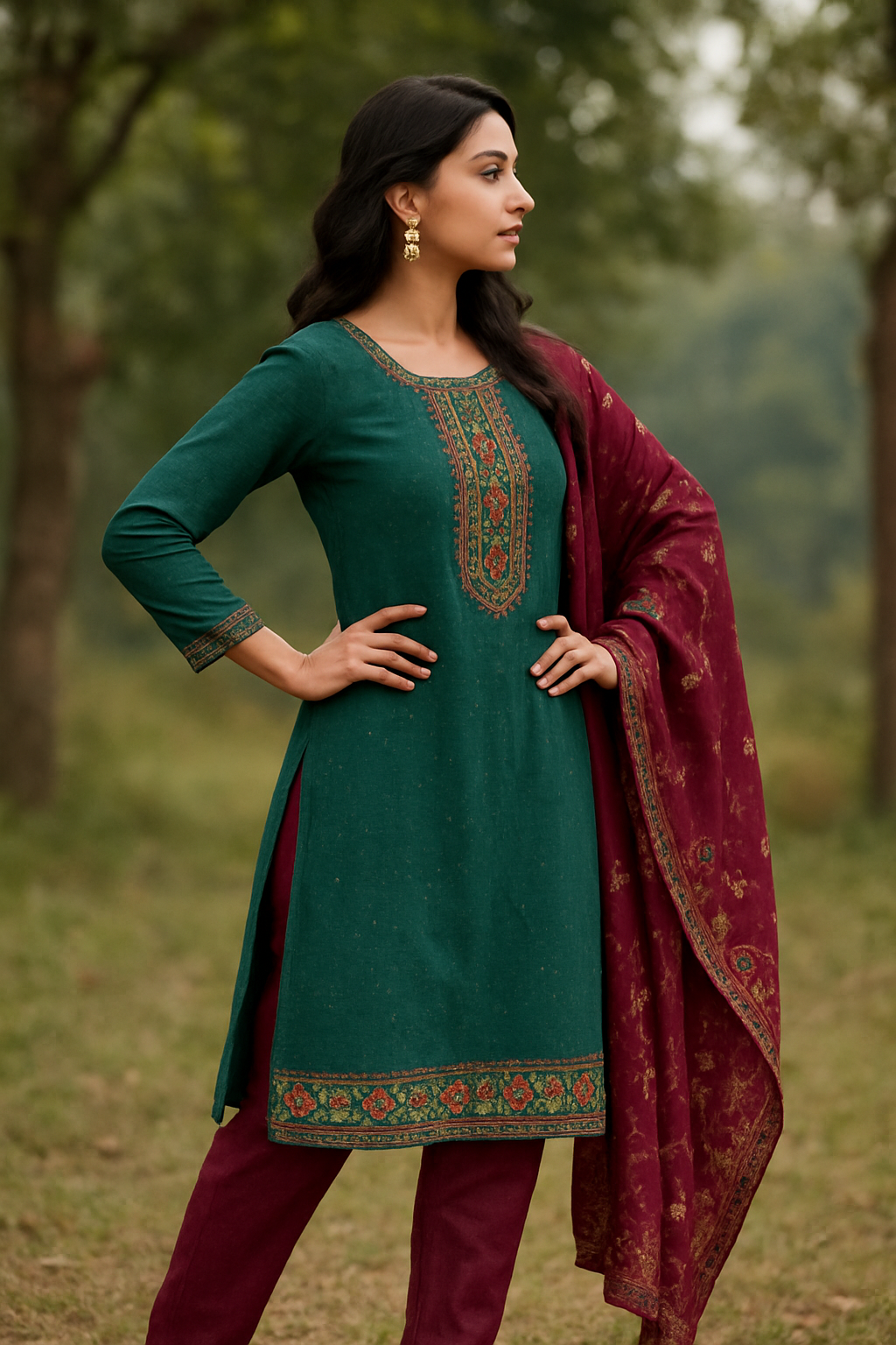 Kurti set with dupatta