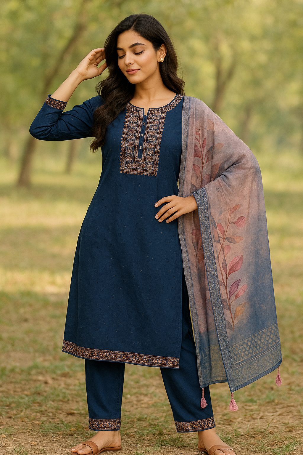 Kurti set with Dupatta