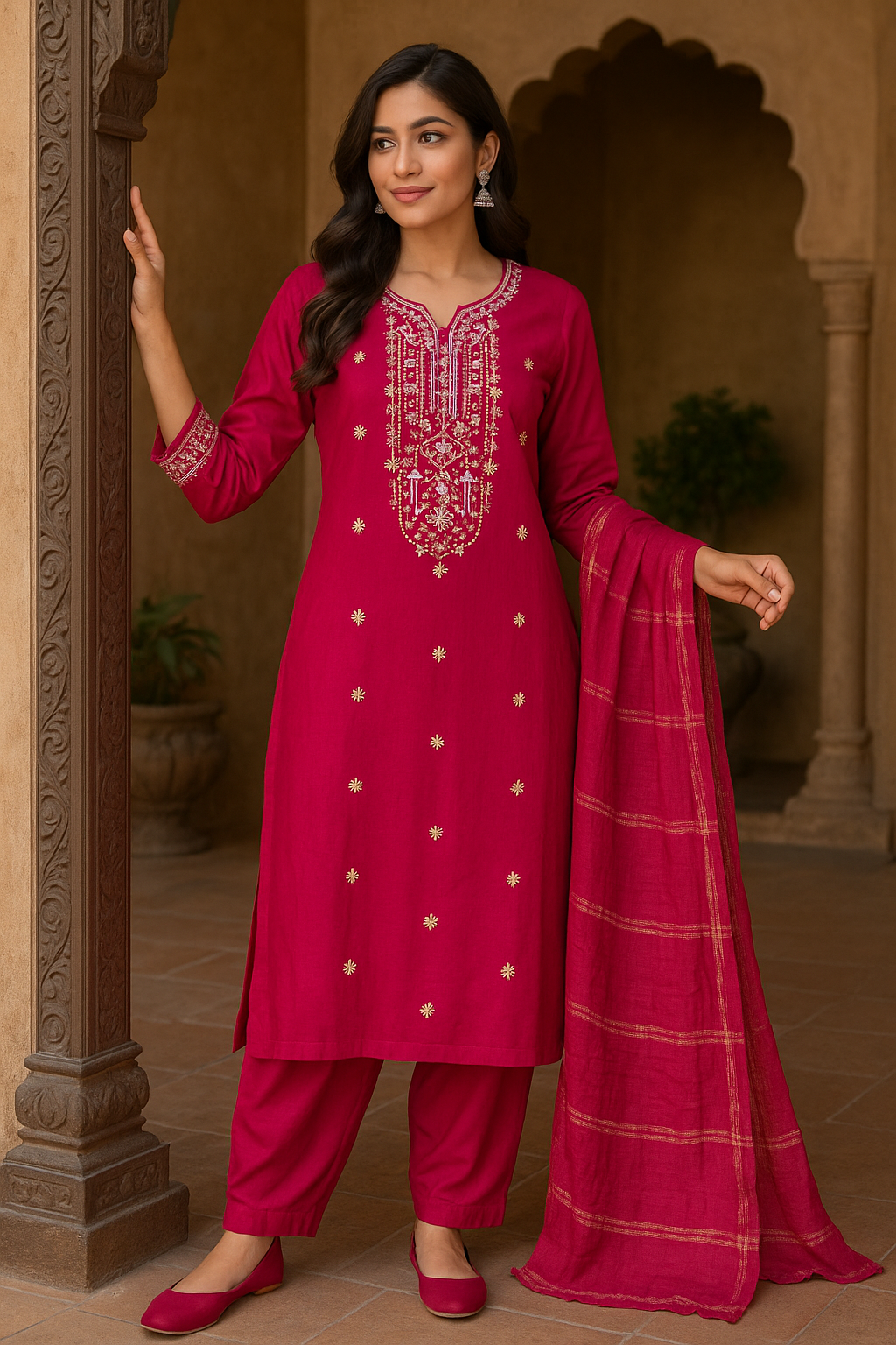 Kurti set with Dupatta
